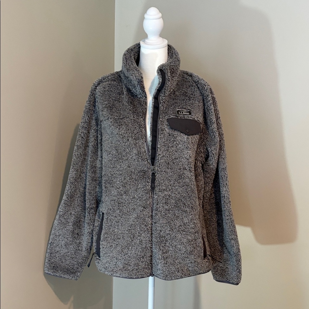 NWT LLBean Gray Fleece Jacket